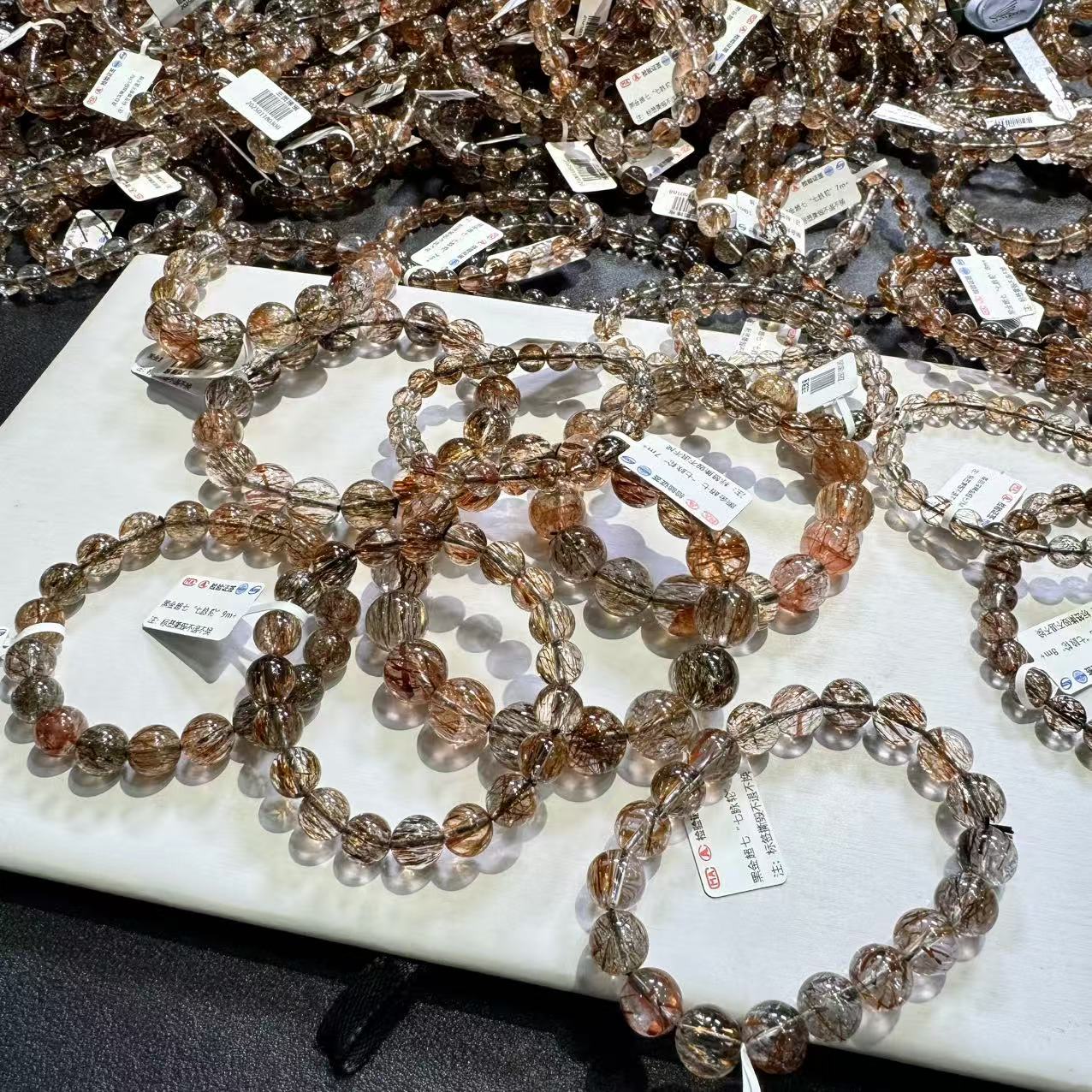 地黑金超七手串（多样性发一）天然杂裂矿点，完美主义慎拍