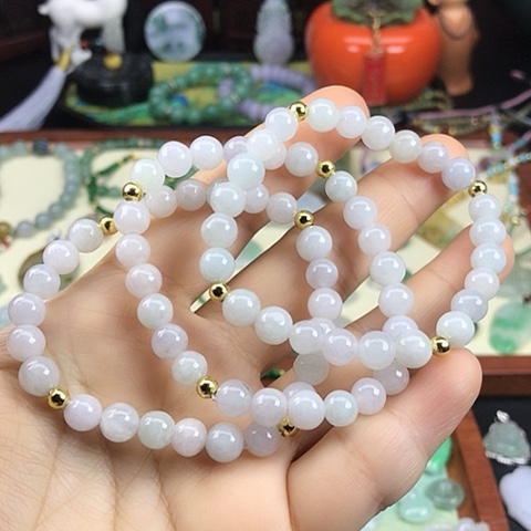 翡翠手链未镶嵌卡7手串多样性发一件