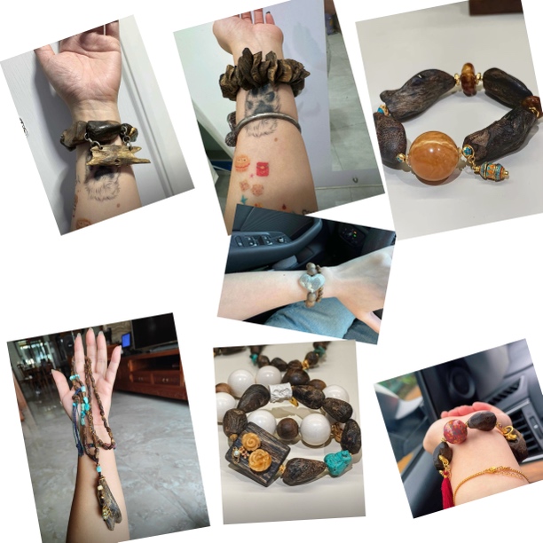 手链 【直播专用】一物一拍文玩孤品设计手串挂件手链文玩