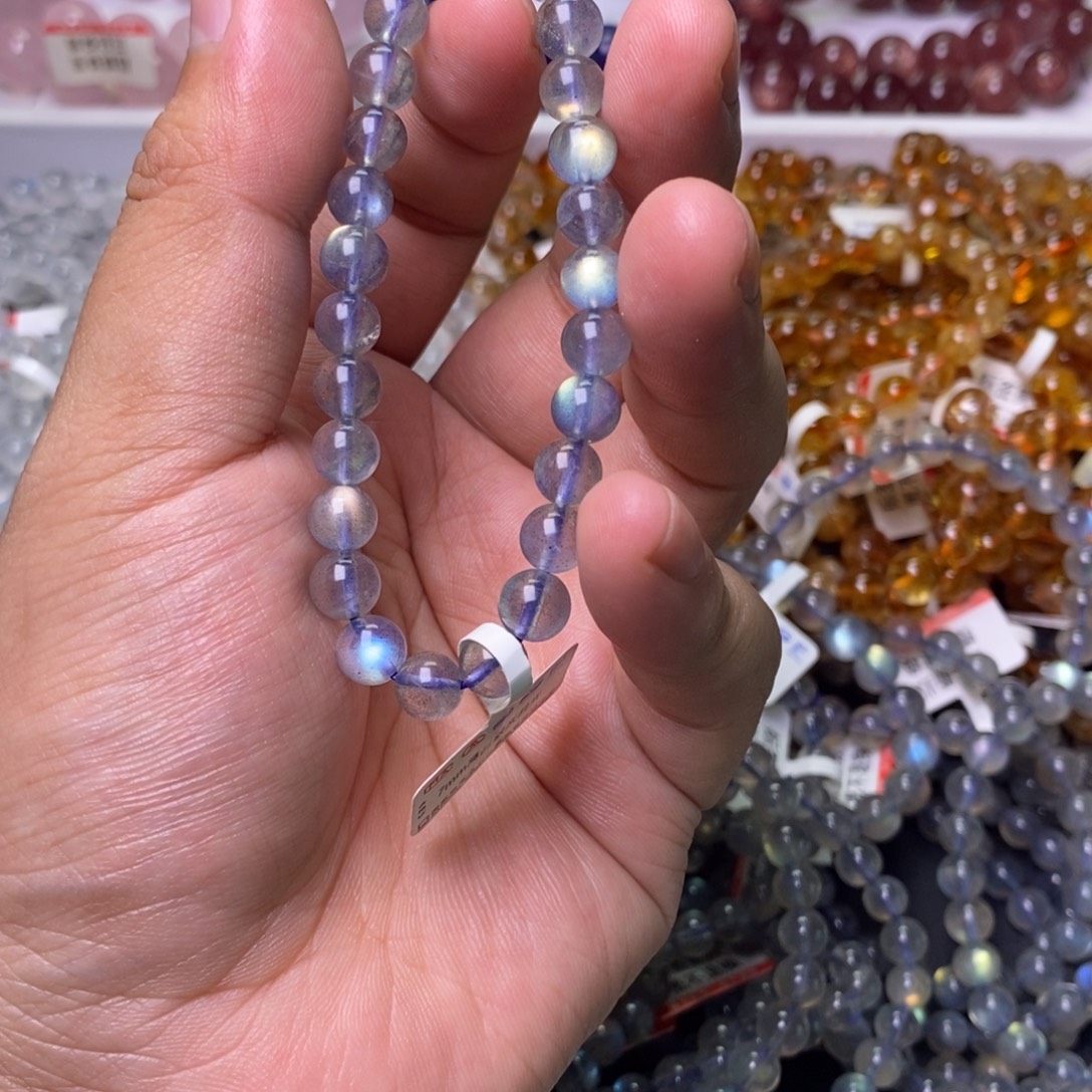 用***2未镶嵌拉长石手链卡7