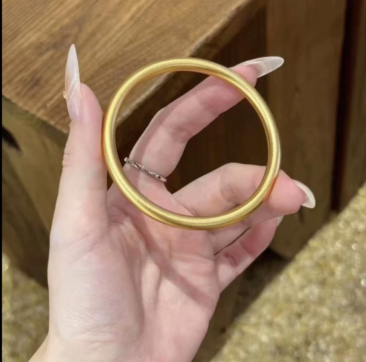 【矿金手作】 素圈手镯 5N 时尚精美轻奢