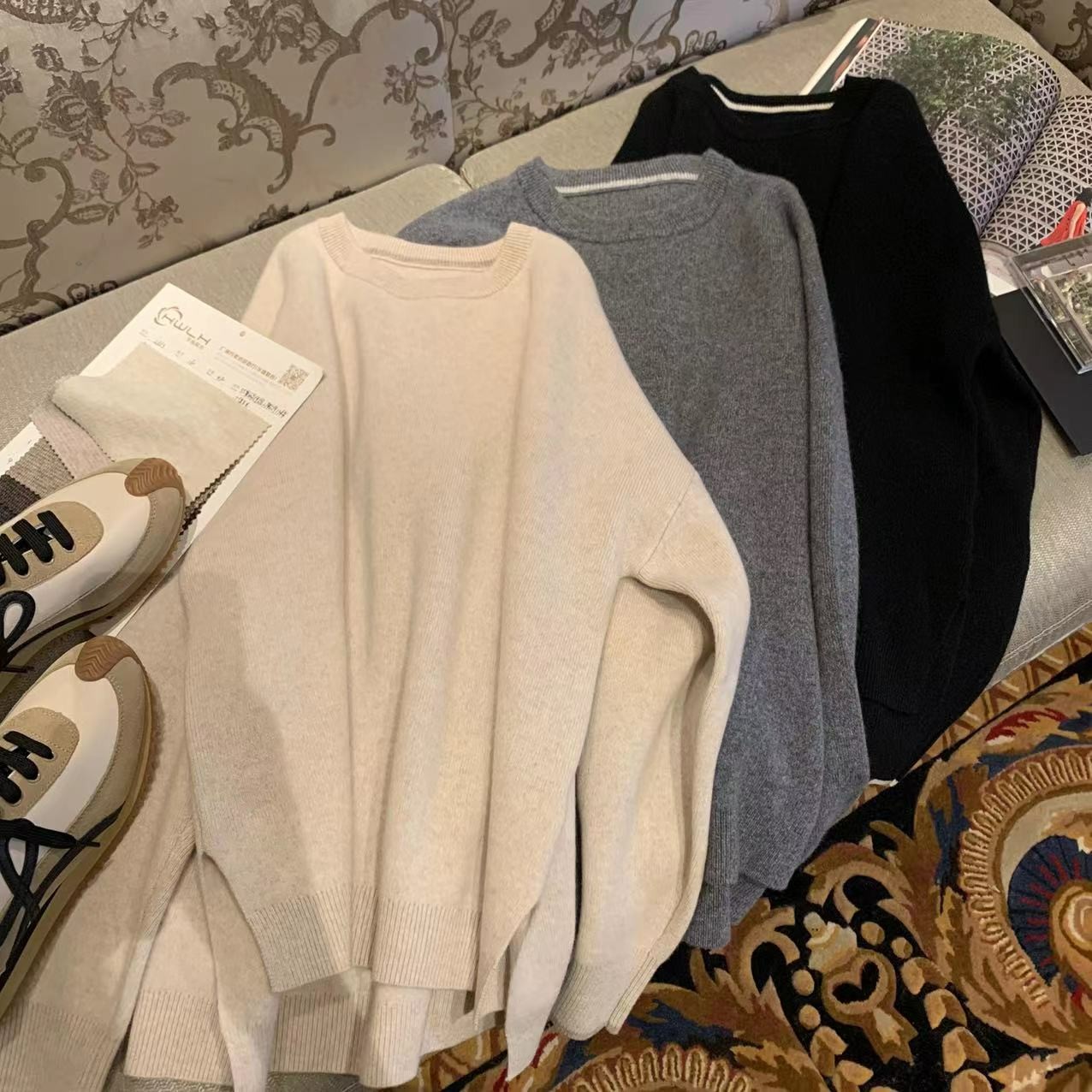 072 & RICE【纯粹2.0】圆领长袖上衣 A1131 FF126