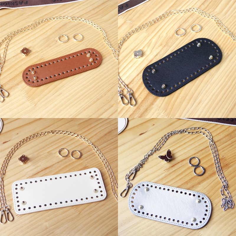 链条椭圆形包底组合diy手工编织斜挎包碎银子包材料包手工包配件