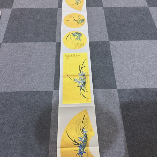 黄春香国画作品750/34兰花册页