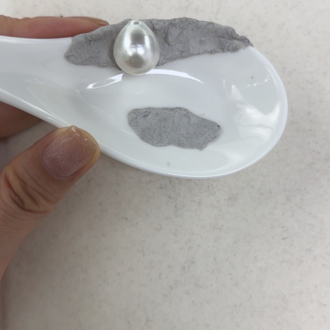 定制海水珍珠裸珠未镶嵌13-14mm澳白巴洛克