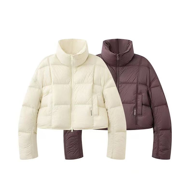 艾诺迪卡商场同款2025冬季新款百搭立领拉链羽绒服面包服女004143