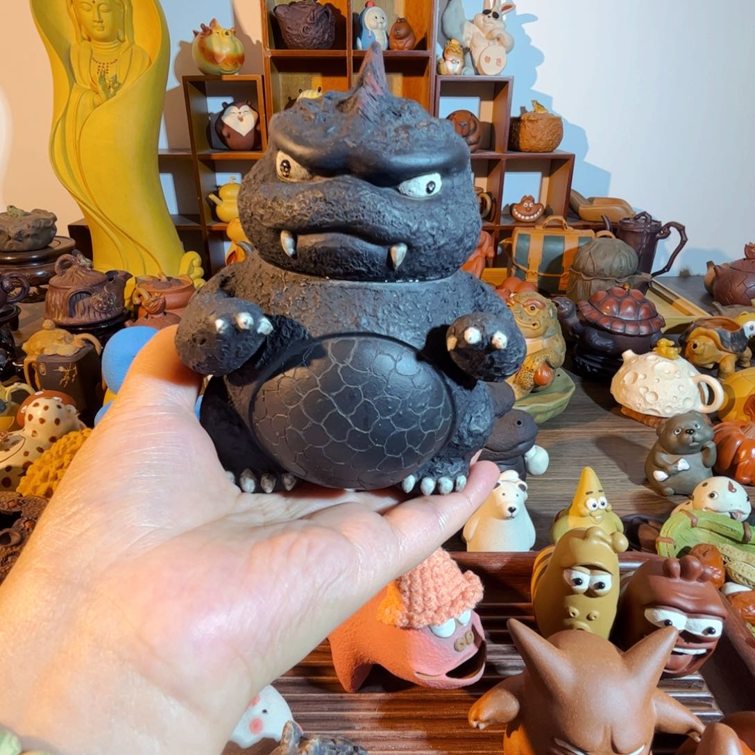 紫砂茶壶陈*艺纯手工制作过程非常