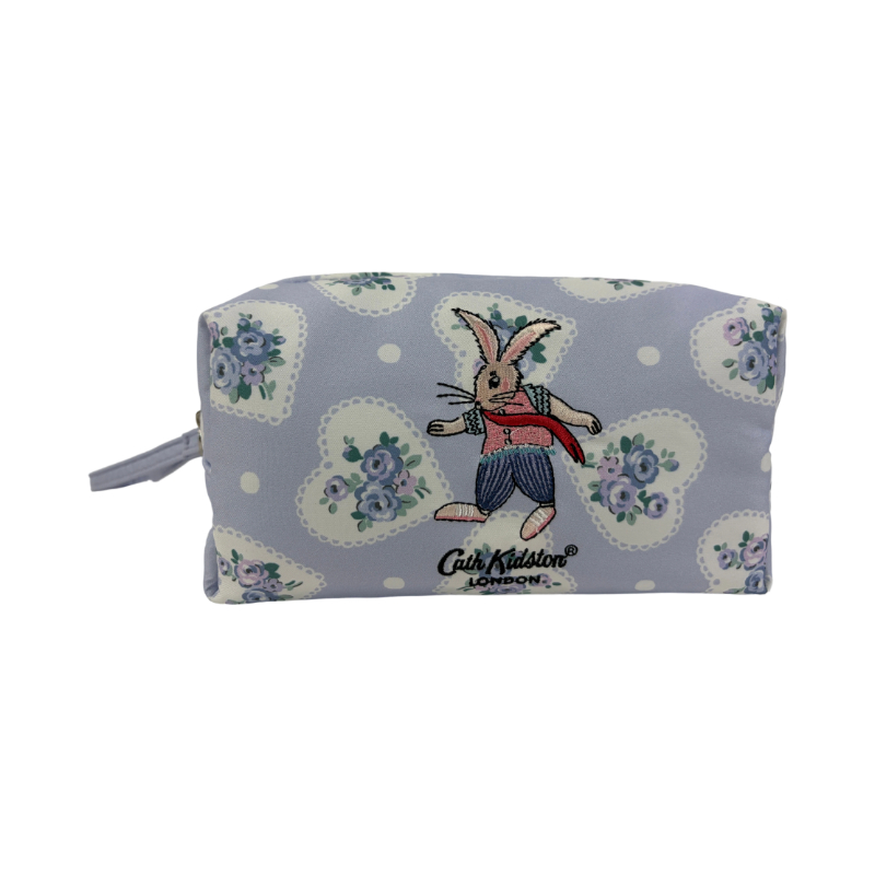 【名创优品XCath Kidston联名】 花园工坊系列蓝雾花边化妆包