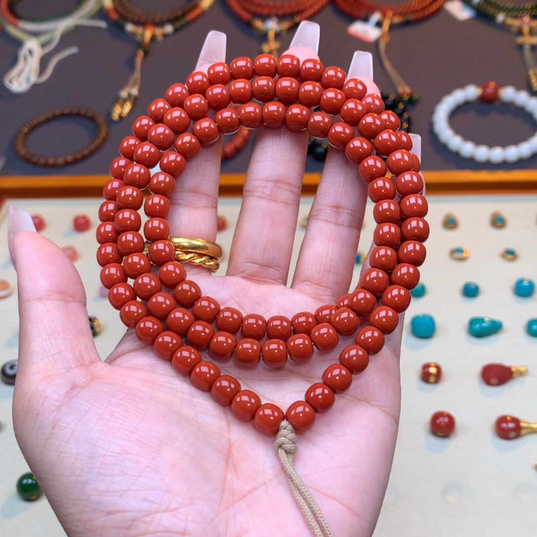 南红玛瑙未镶嵌颈饰