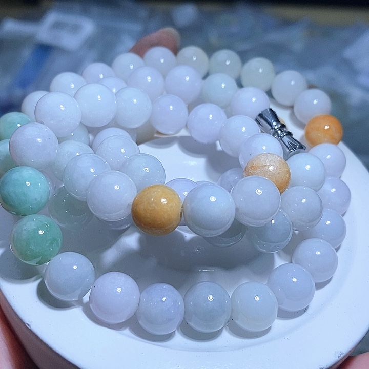 未镶嵌手串翡翠天然缅甸A货翡翠卡9.6