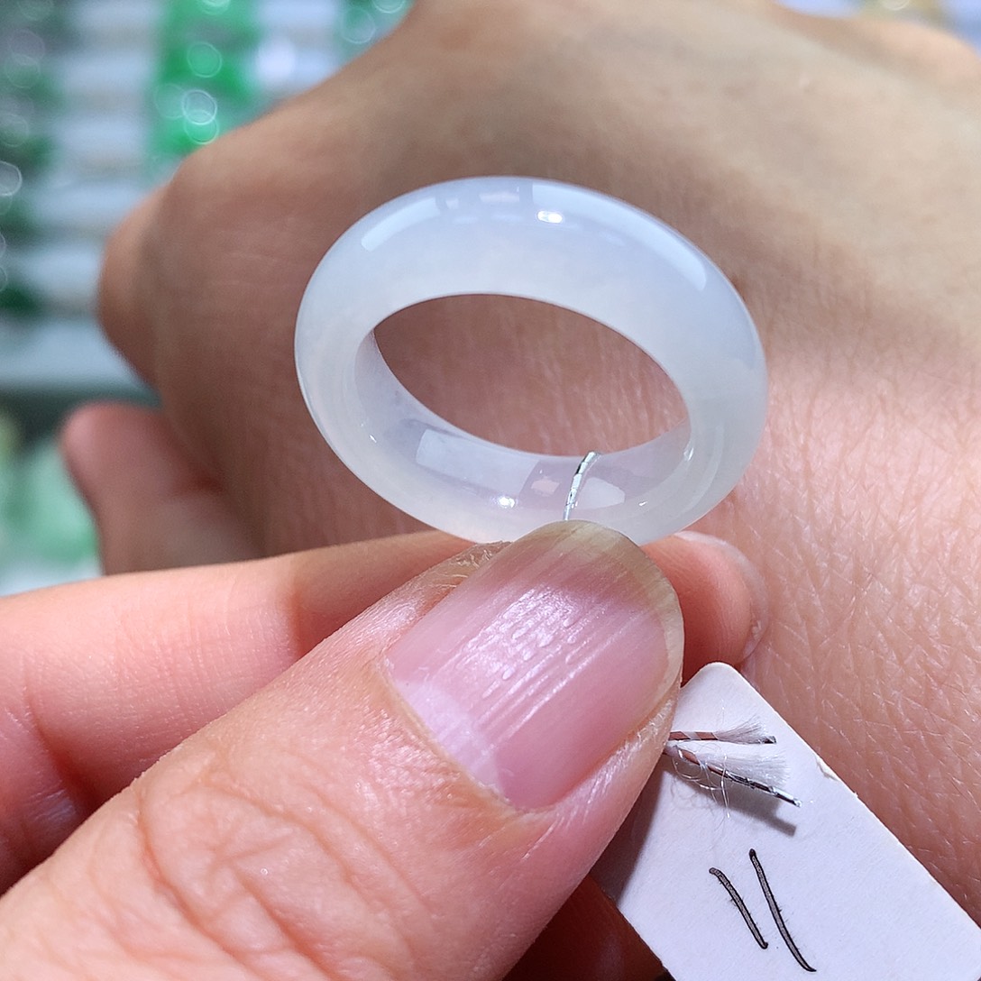 翡翠戒指未镶嵌11号