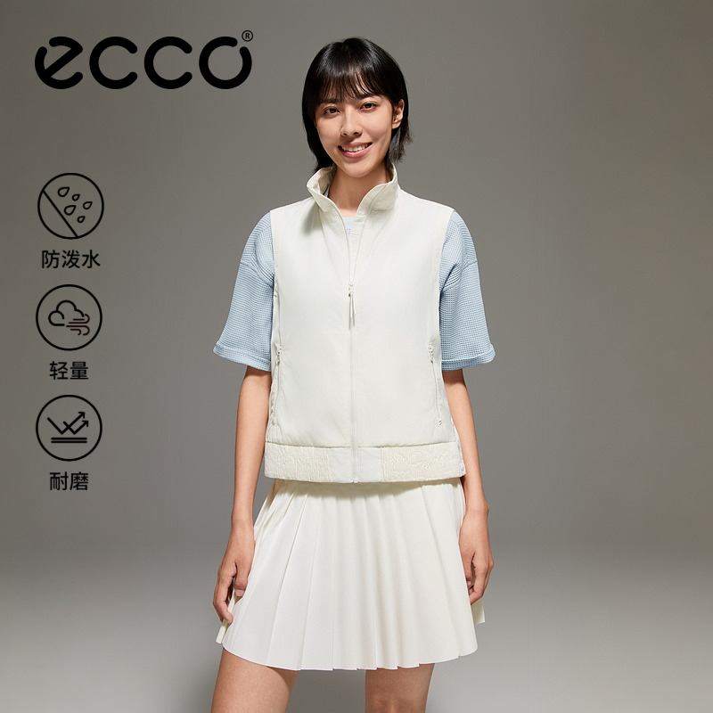 ECCO爱步高尔夫马夹夏季舒适轻薄防泼高尔夫马甲女 EG261J028F