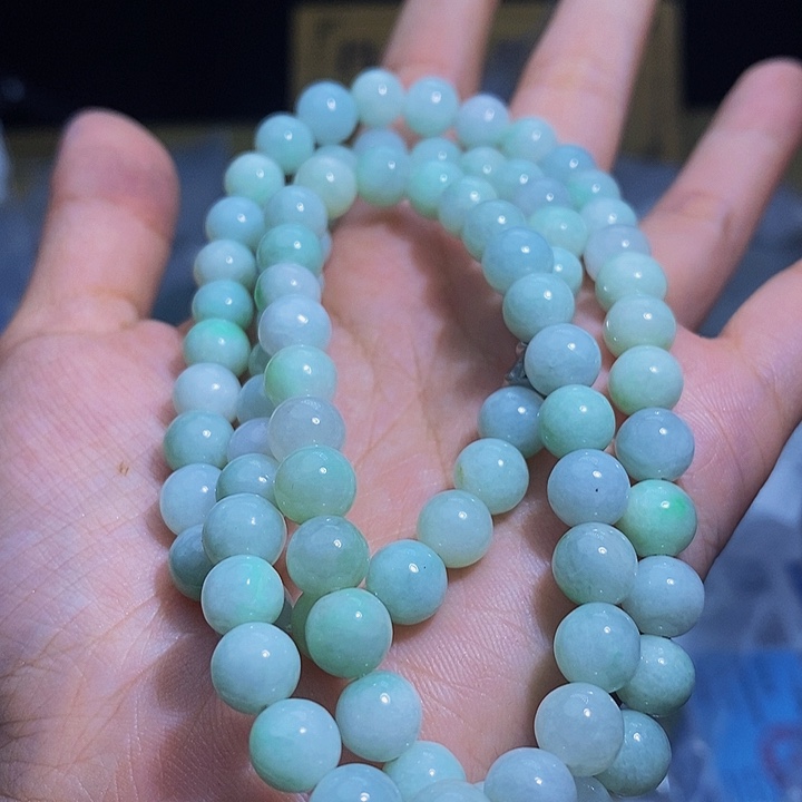 未镶嵌手串翡翠天然缅甸A货翡翠7.5