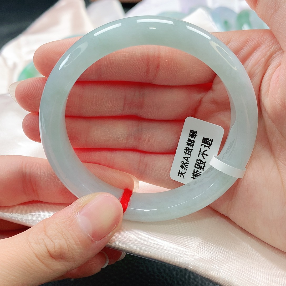 翡翠手镯未镶嵌缅甸天然a货翡翠56