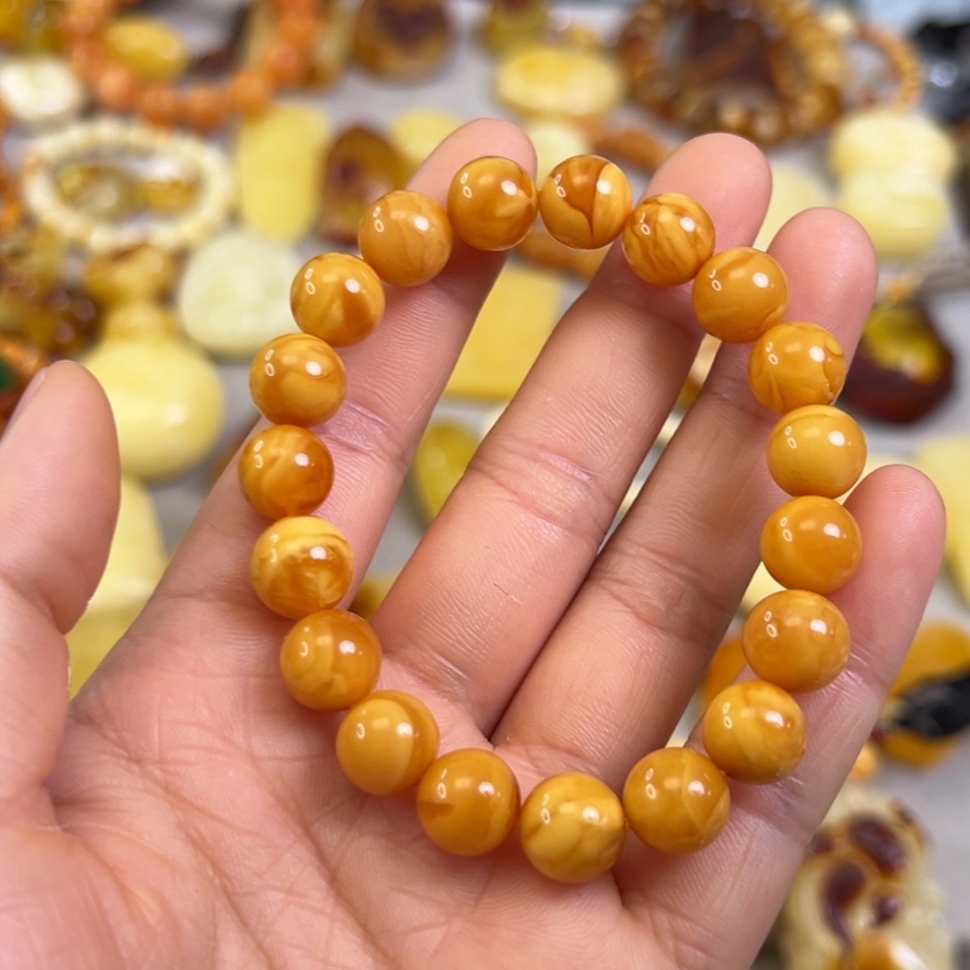 蜜蜡裸石未镶嵌蜜蜡