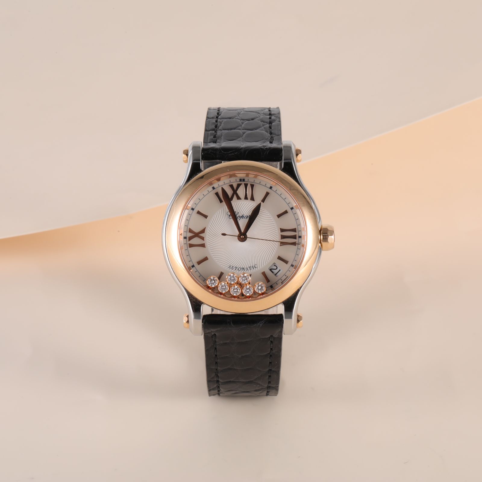 99新 Chopard/萧邦 小花柳 快乐钻系列278559-6008 自动 36mm