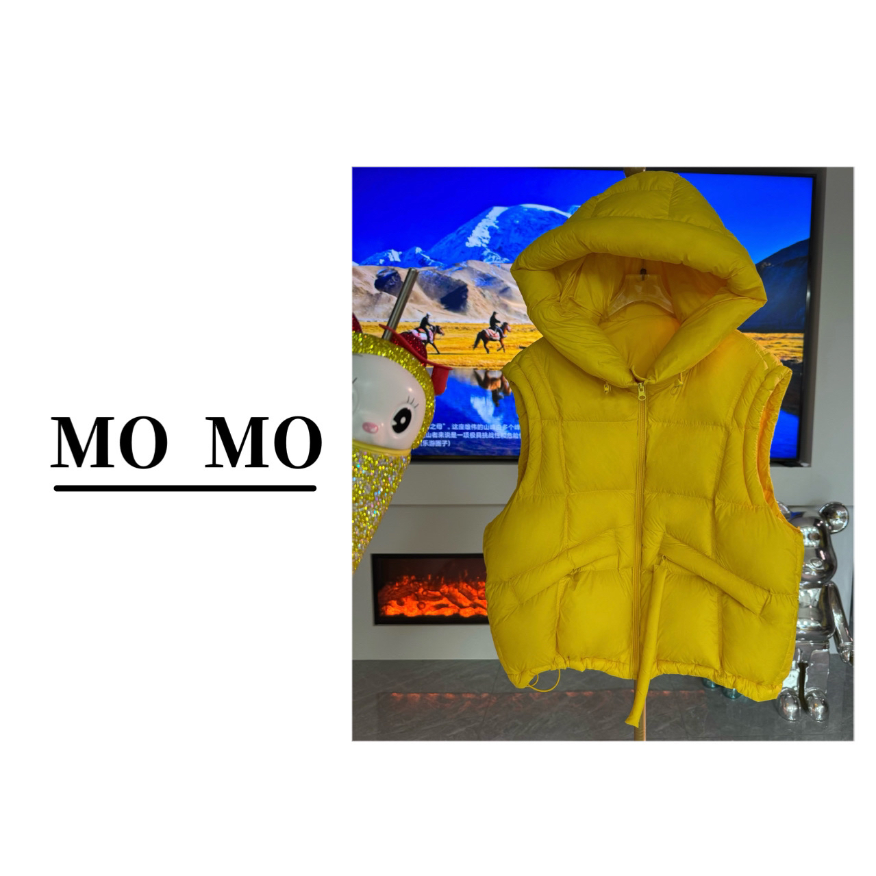 MOMO【冬日恋歌·马甲】2025新款90白鸭绒百搭休闲马甲保暖羽绒马甲