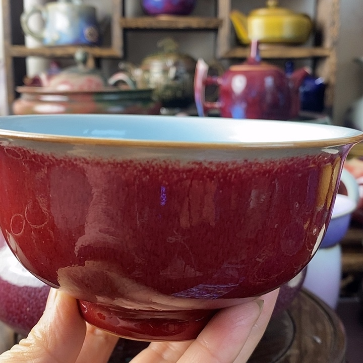 用****爸中国神后钧瓷茶具瑕疵处理