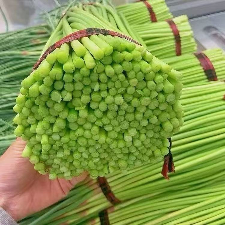 大理山货集市农家自种蒜苔