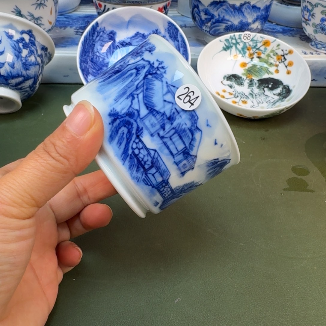 陶景德镇纯手绘茶具圆圆264