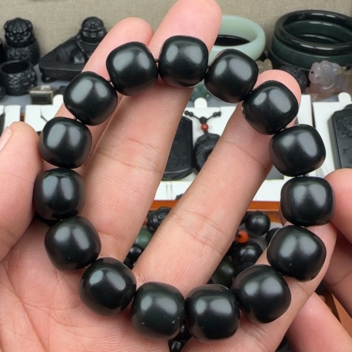 和田玉（青玉）颈饰未镶嵌卡14高货西瓜皮