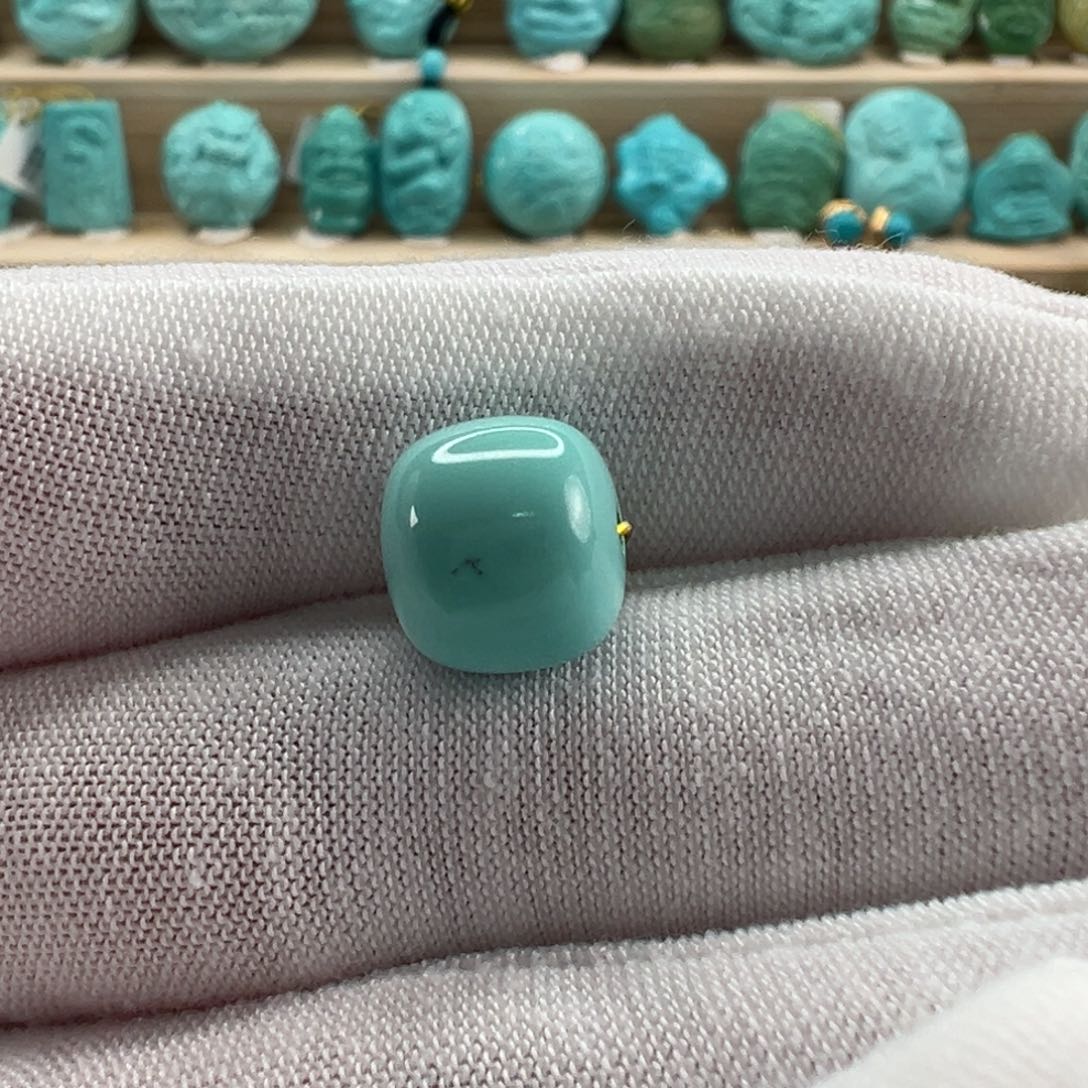 未镶嵌绿松石老型珠10.5x9.6mm