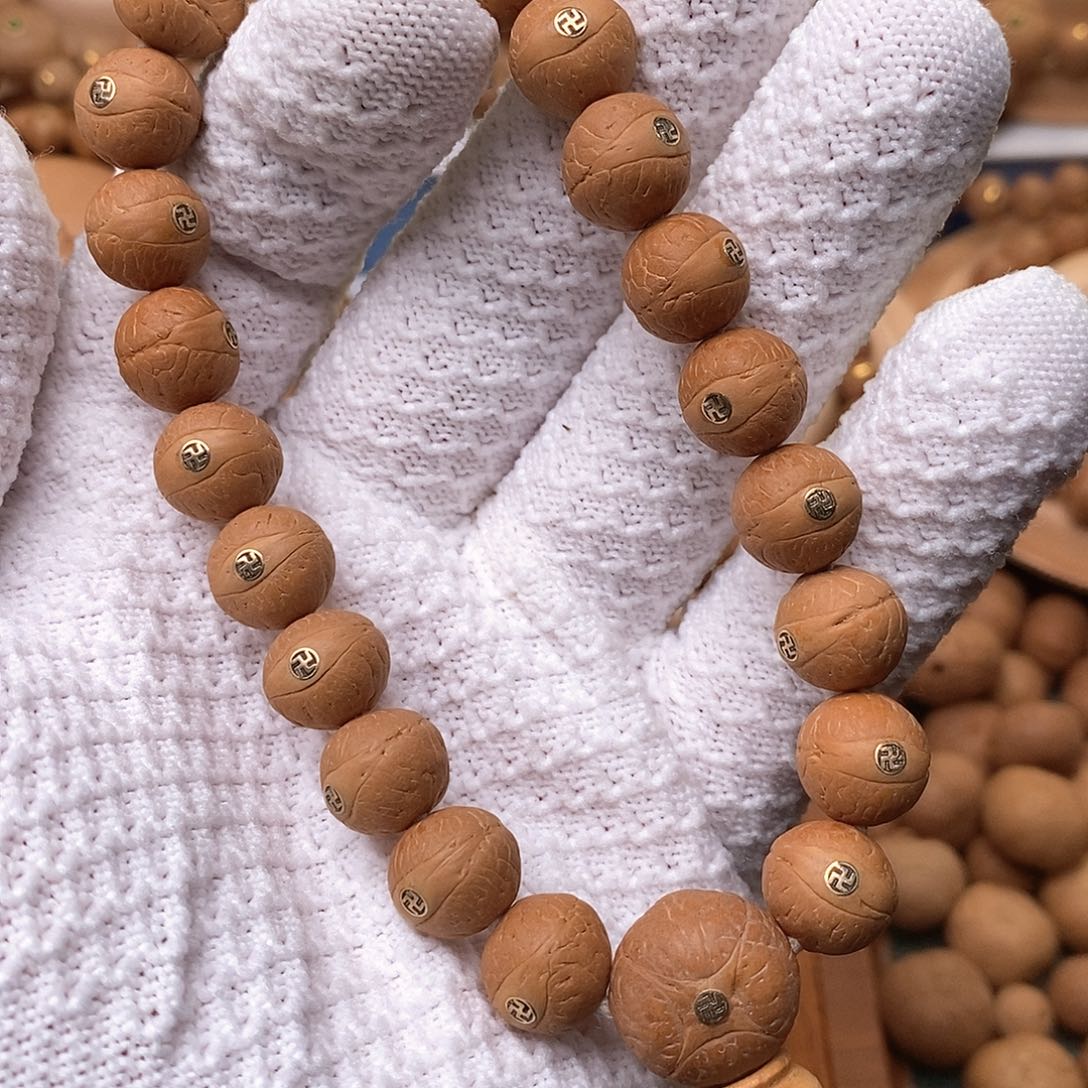 凤眼菩提手串镶嵌万字小12