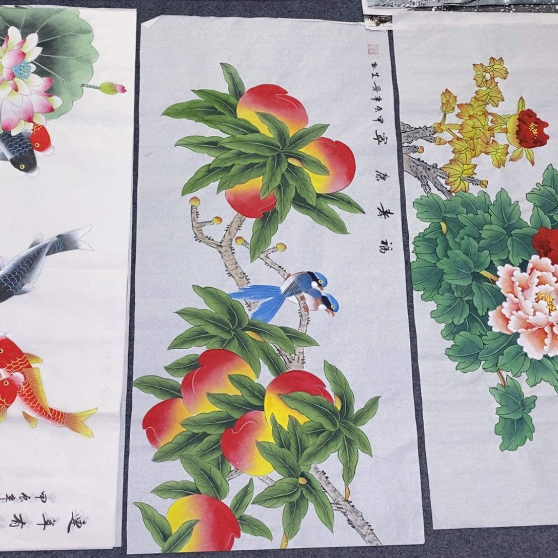 国画尺寸100✖️50三尺画画画