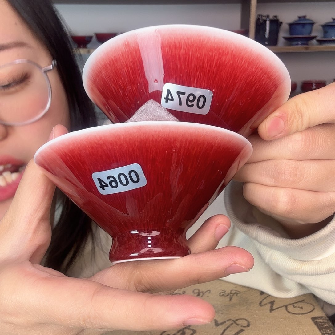 杯景德镇郎红陶瓷