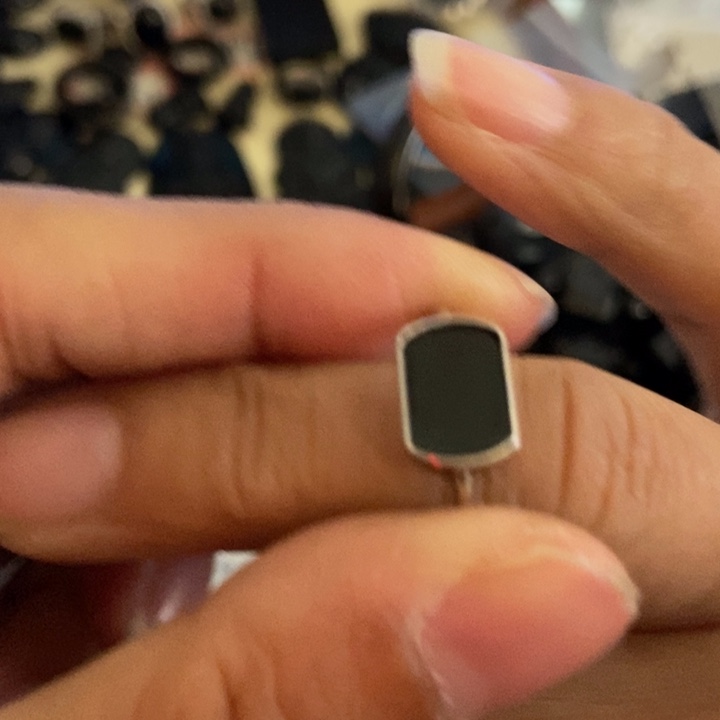 翡翠银S925镶嵌戒指墨翠