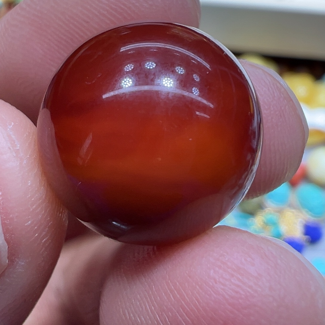 南红玛瑙未镶嵌颈饰尺寸16.3