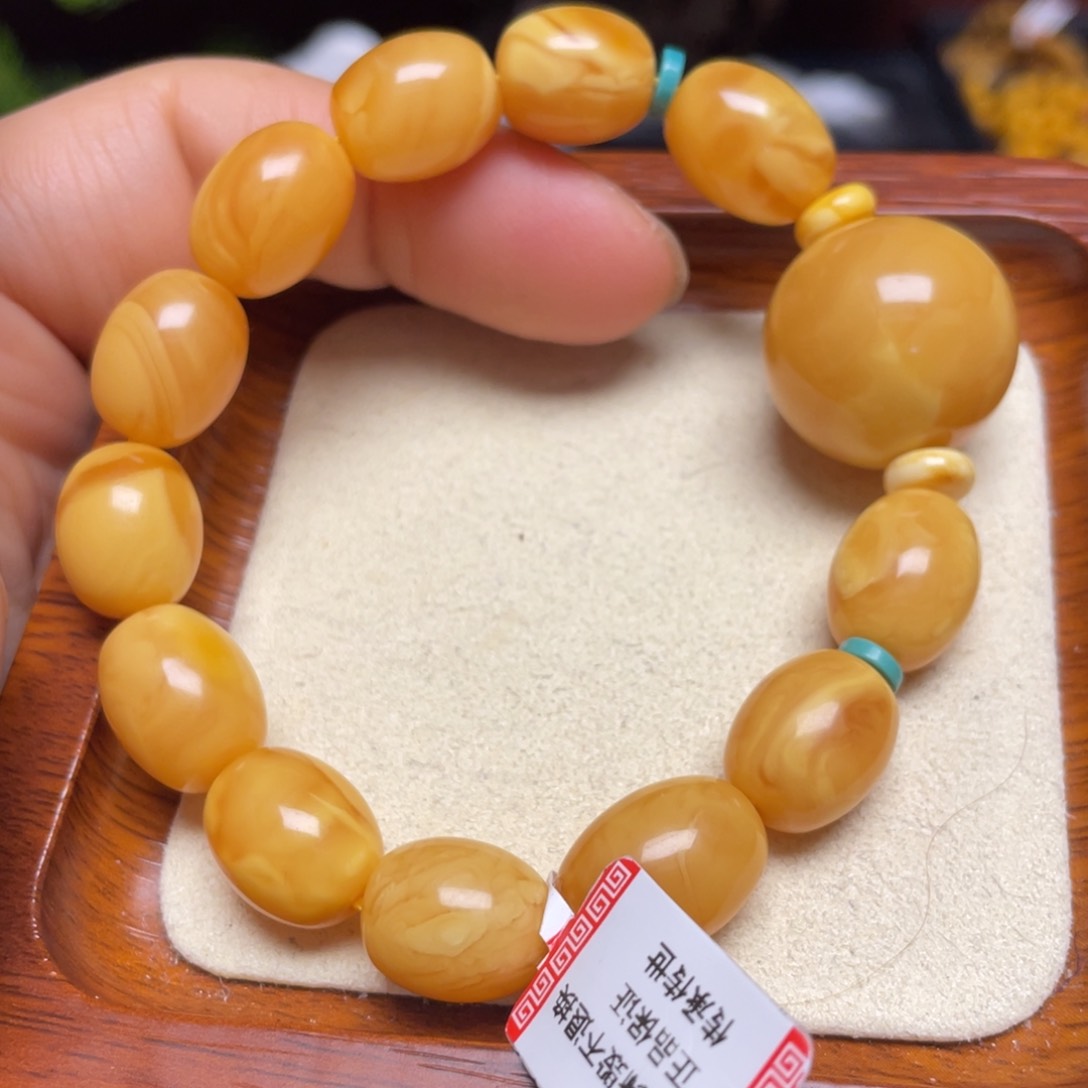 蜜蜡手链未镶嵌手串