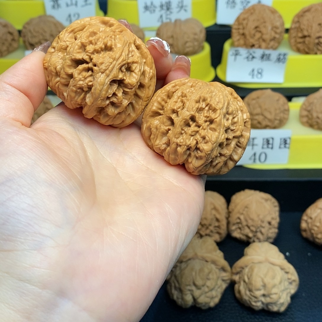 文玩核桃把件景*粗筋