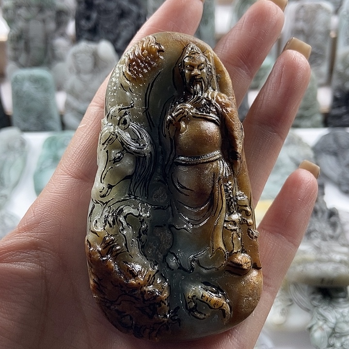 无***尘定制翡翠未镶嵌吊坠