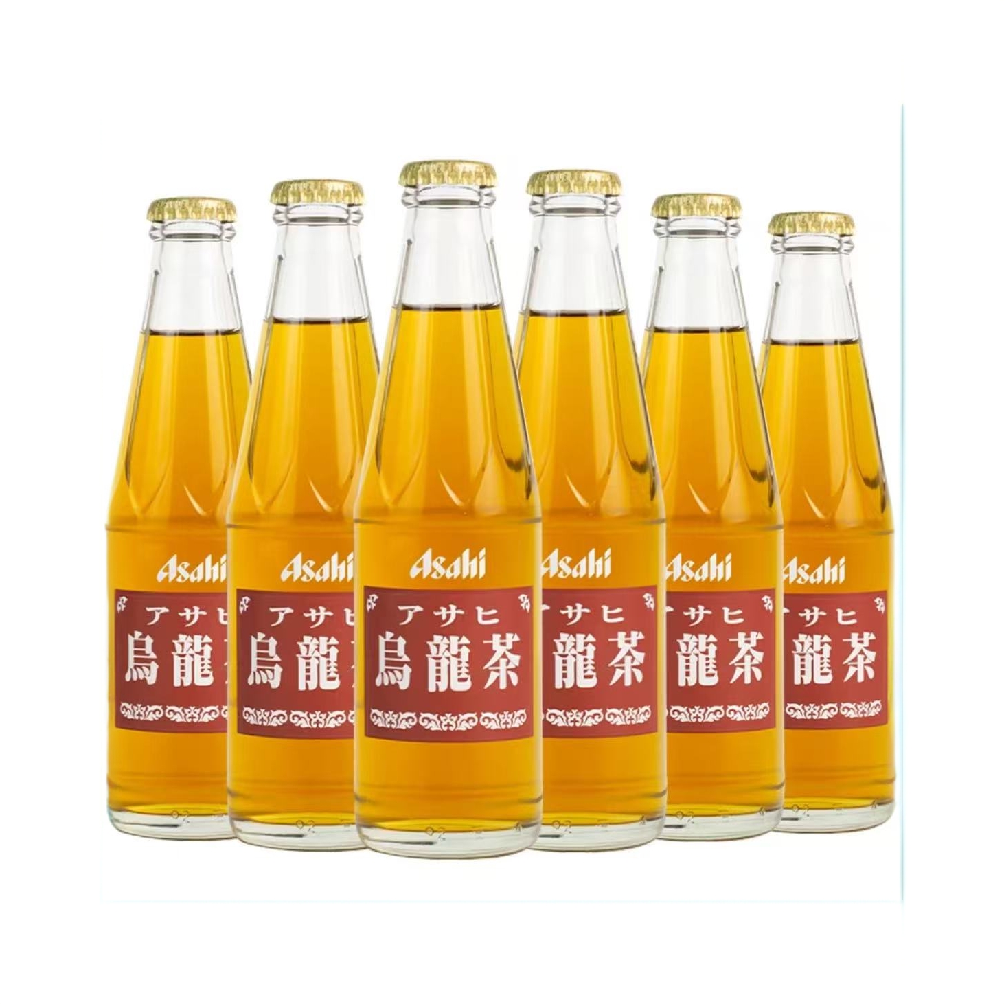 日本进口朝日茶饮料乌龙茶200ml/瓶玻璃瓶装饮品常温