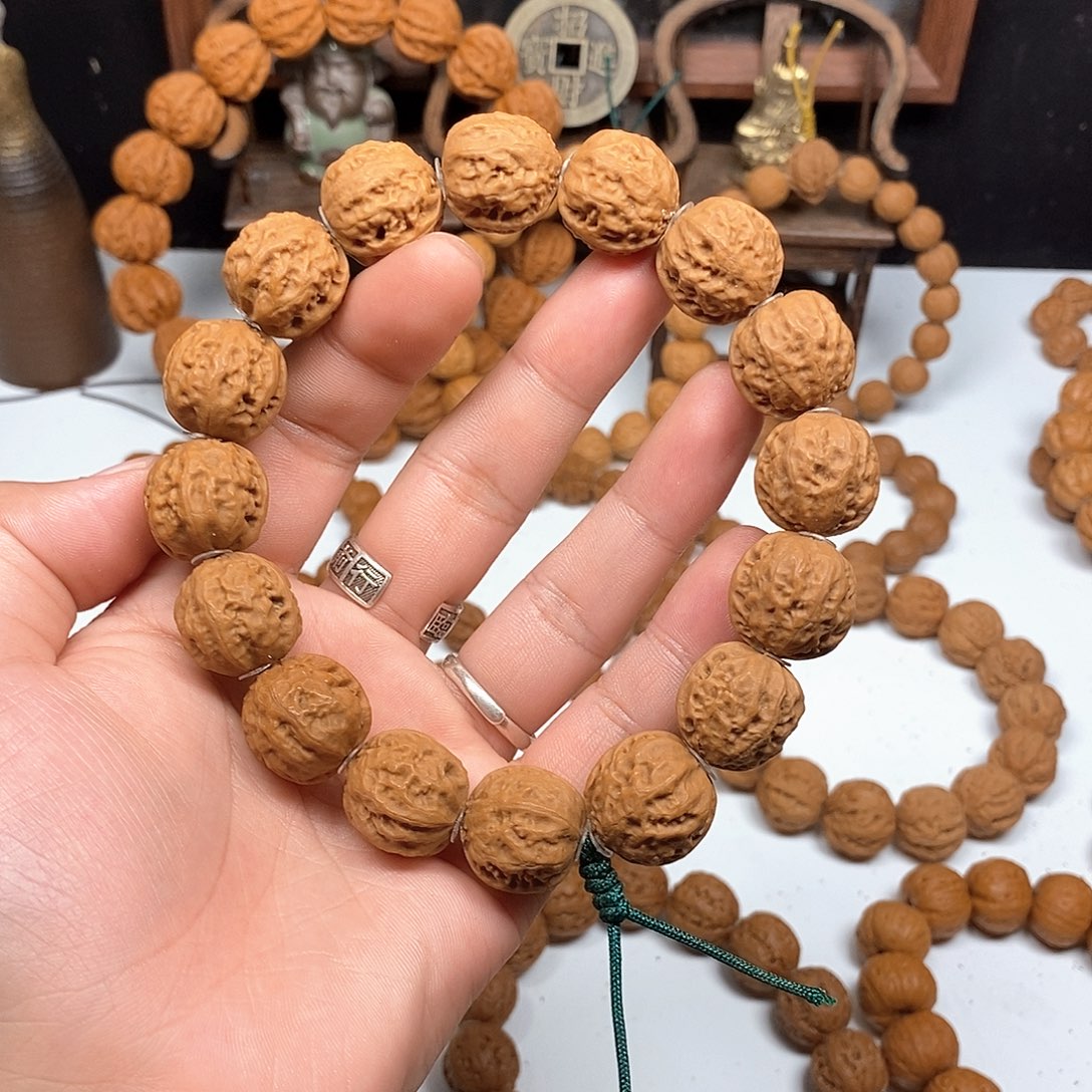 手串文玩核桃用****7粗筋麻花白茬