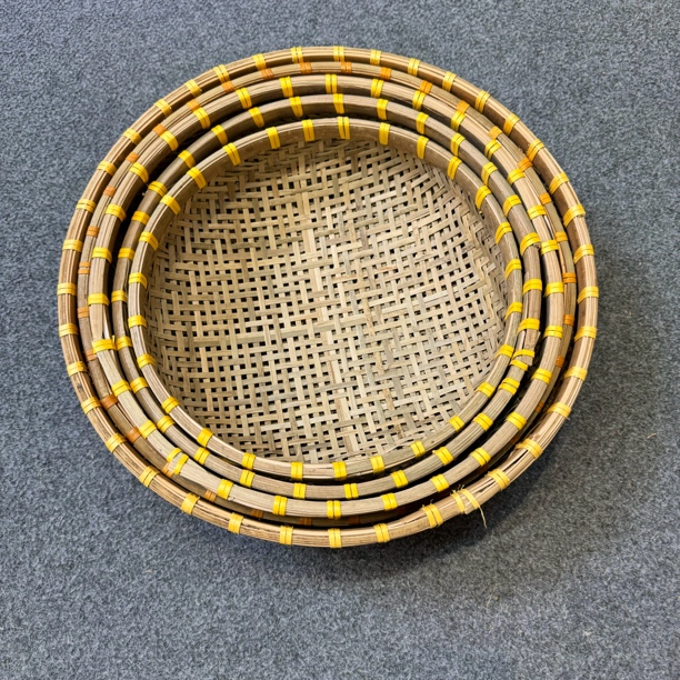 X78（五件套）竹青竹编收纳筐收纳篮