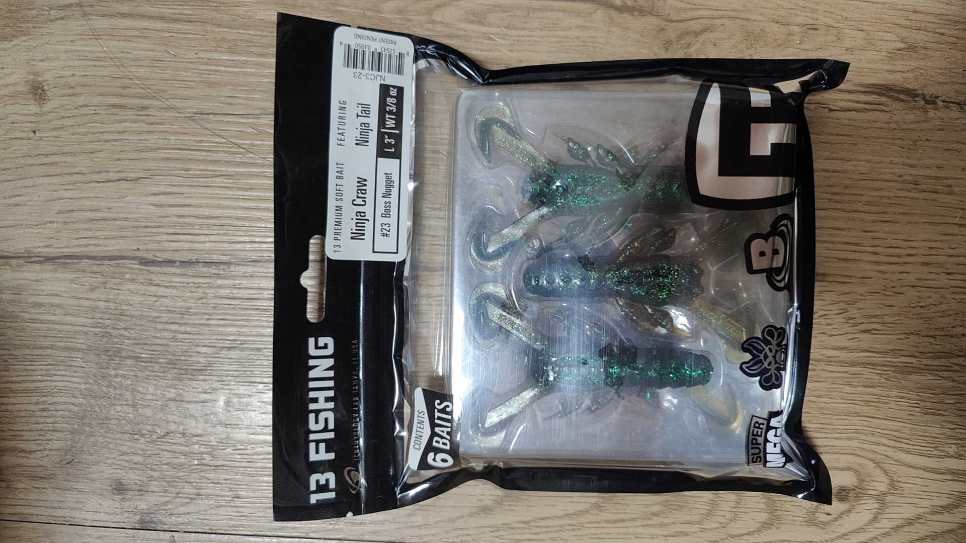 13fishing路亚饵软饵虾型饵3寸10.5克