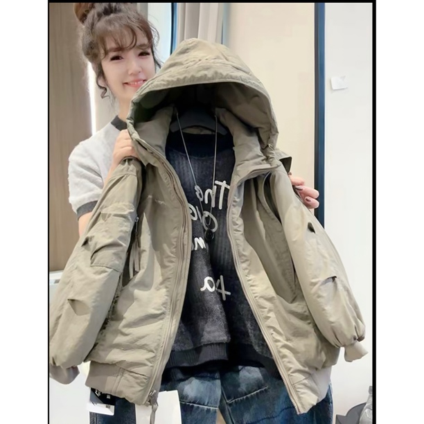 [现货现发]儿童冬季新款连帽加厚保暖酷帅潮牌棉服百搭