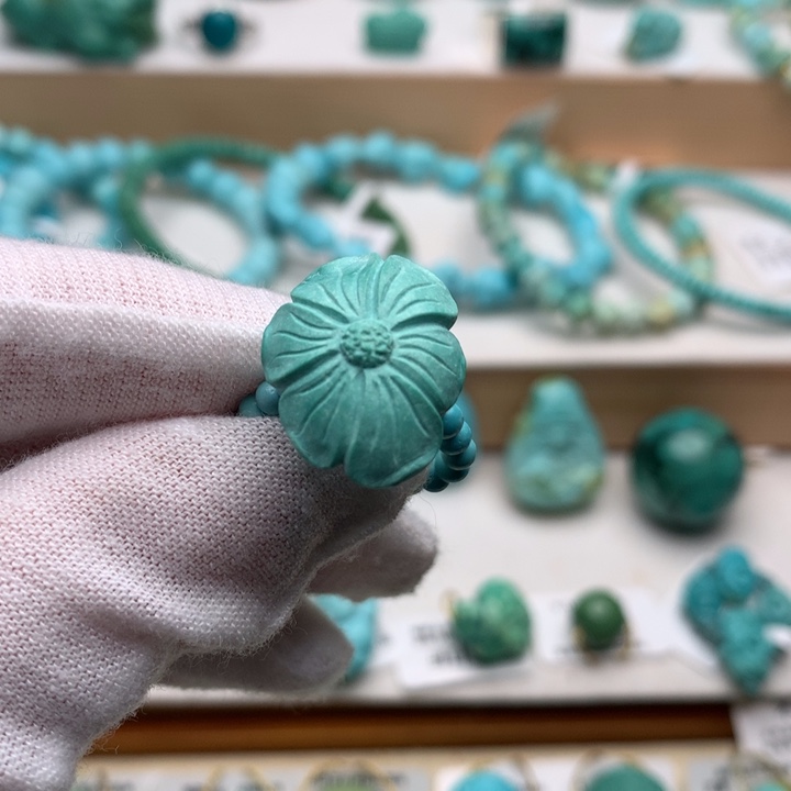 绿松石未镶嵌珠宝奇石15.2mm