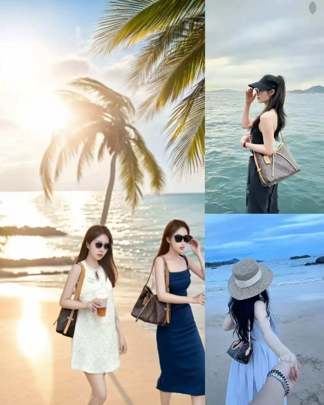 L V【运费险】新款Carryall春秋气质时尚装包带运动包包配件夏款