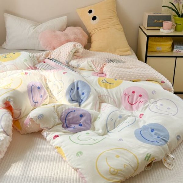 POCKET PIG/布袋猪【多彩熊猫】云感针织针织豆豆被安抚被