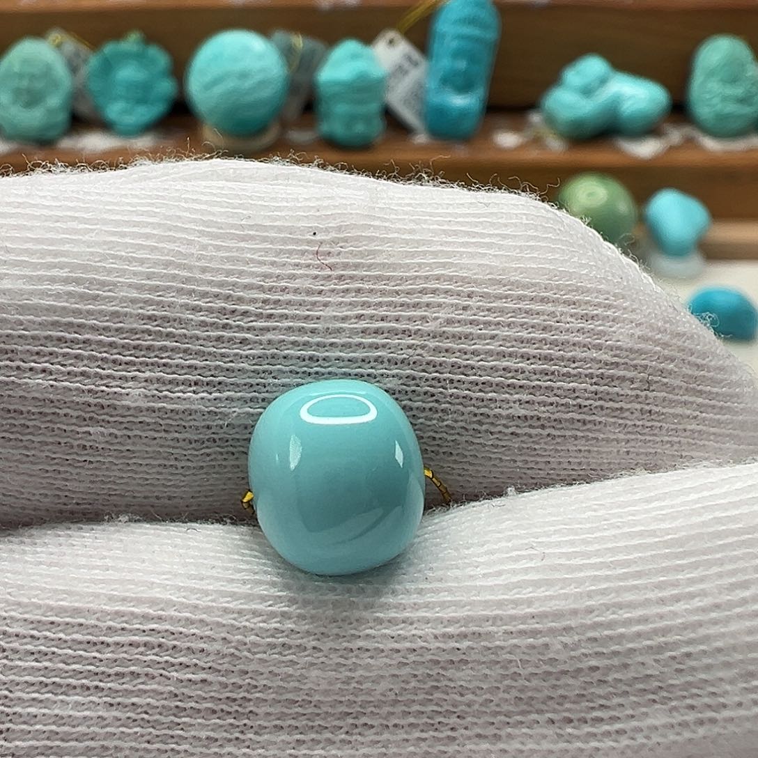 绿松石老型珠 未镶嵌