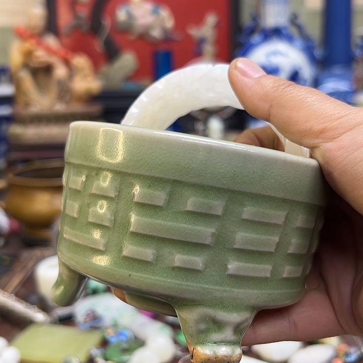 摆件佛*瓷杯、紫砂壶