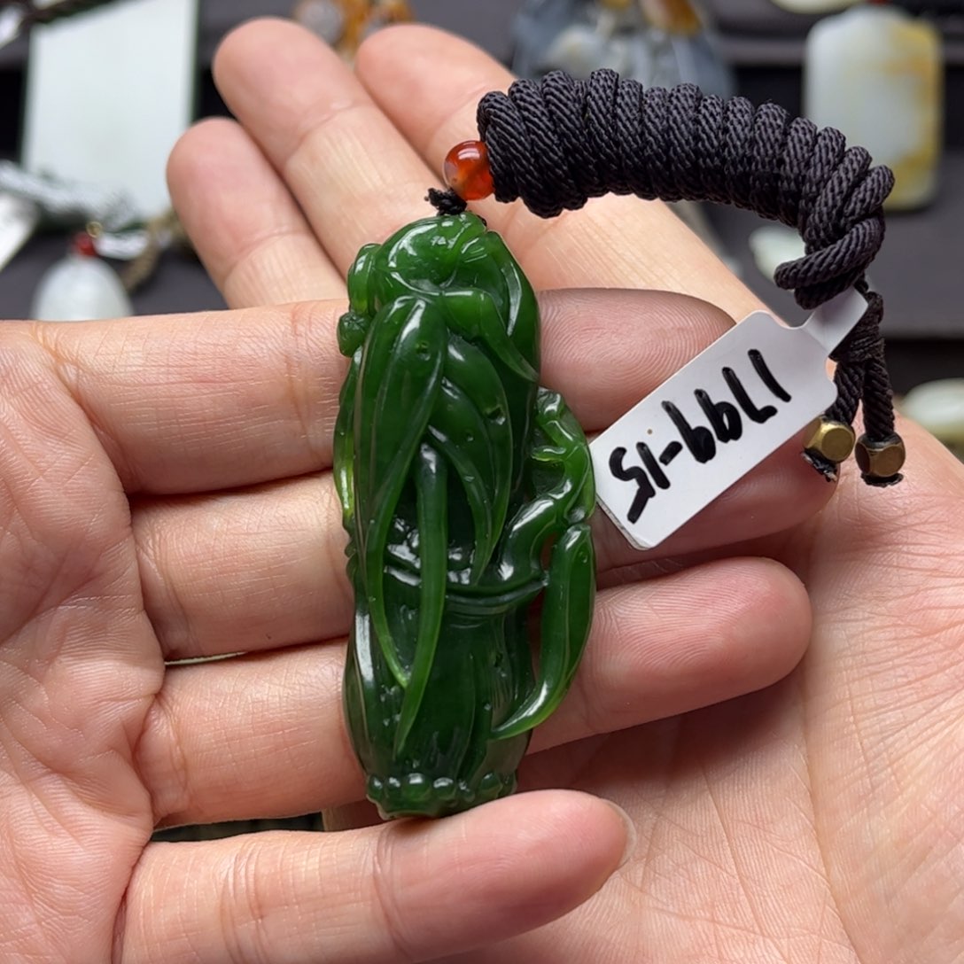 和田玉（碧玉）挂件未镶嵌