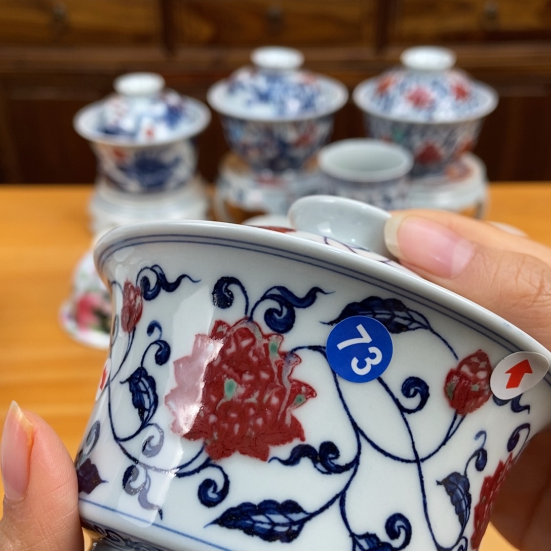 手绘现代茶具非古董