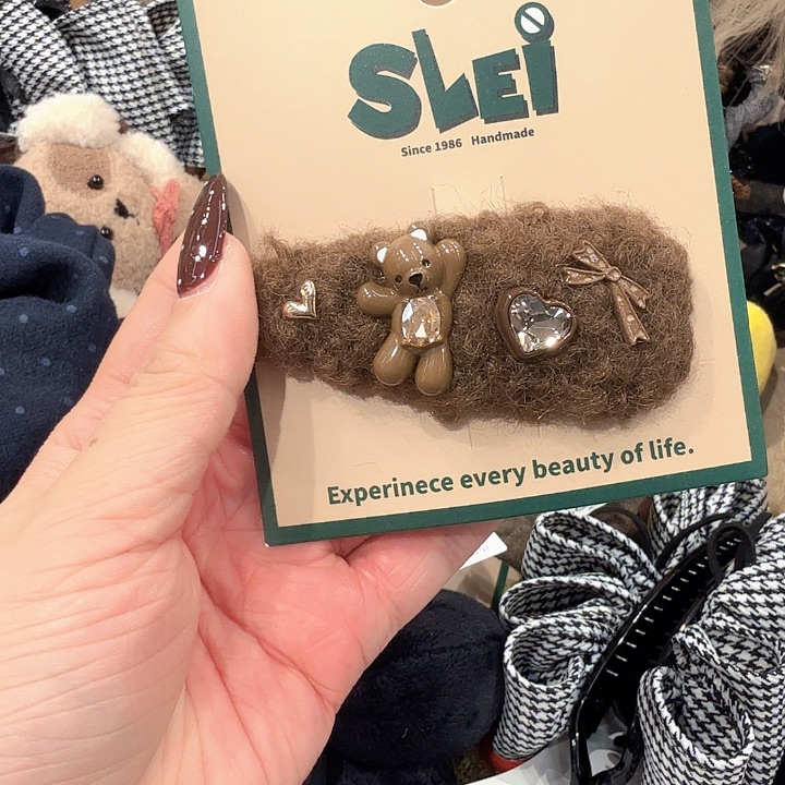 棕色小熊掰掰夹21新款