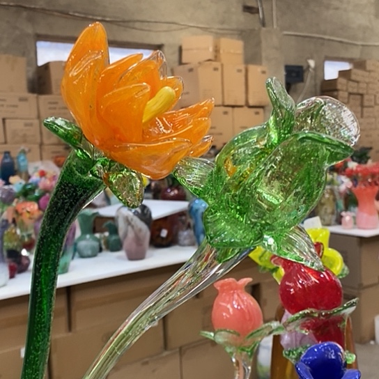 琉璃平*花瓶高45厘米宽9厘米