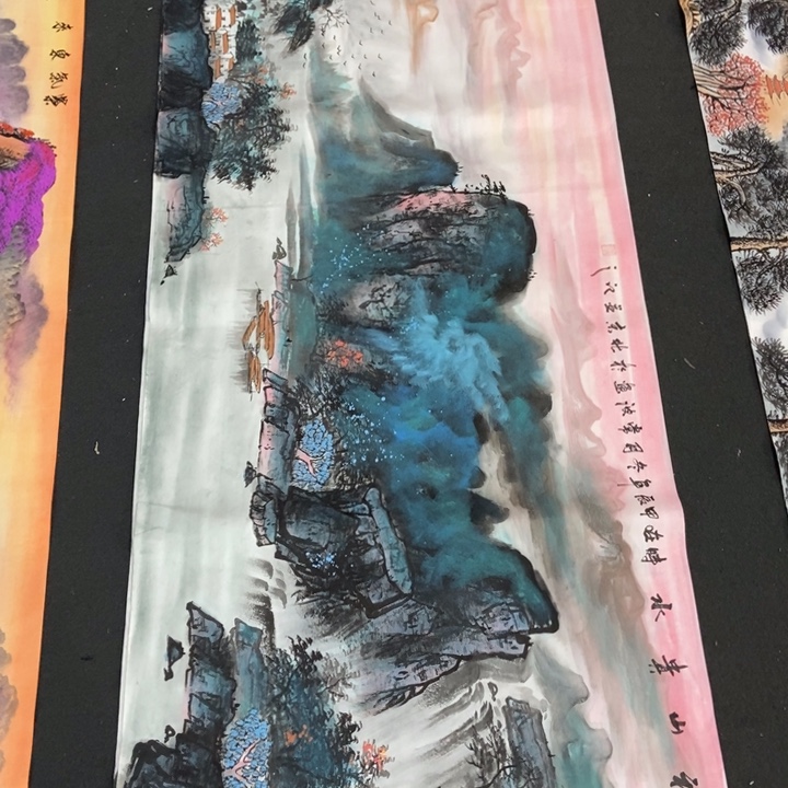 枕书斋画廊的直播间