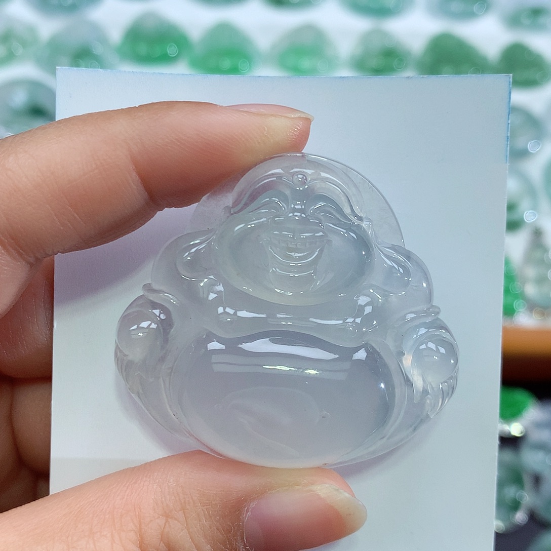 爱***你翡翠未镶嵌颈饰佛公